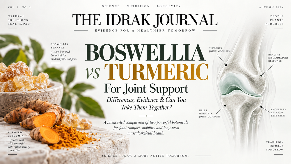 Boswellia vs Turmeric for Joint Support: Differences, Evidence & Can You Take Them Together?
