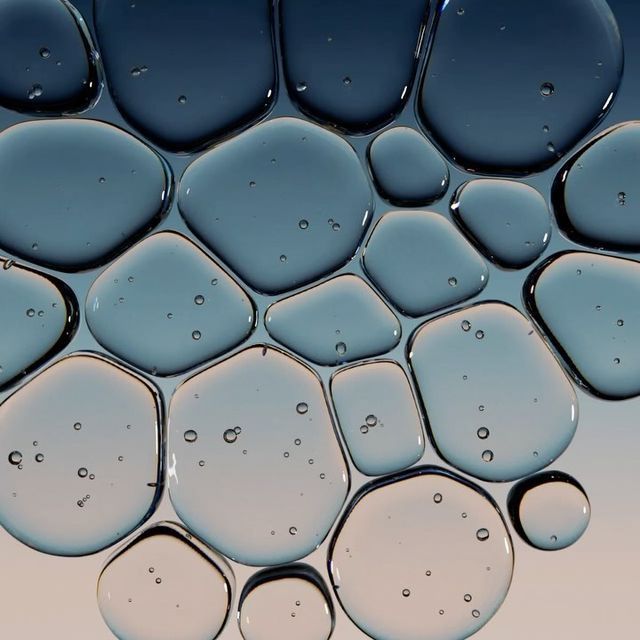 Molecular science visualization in teal