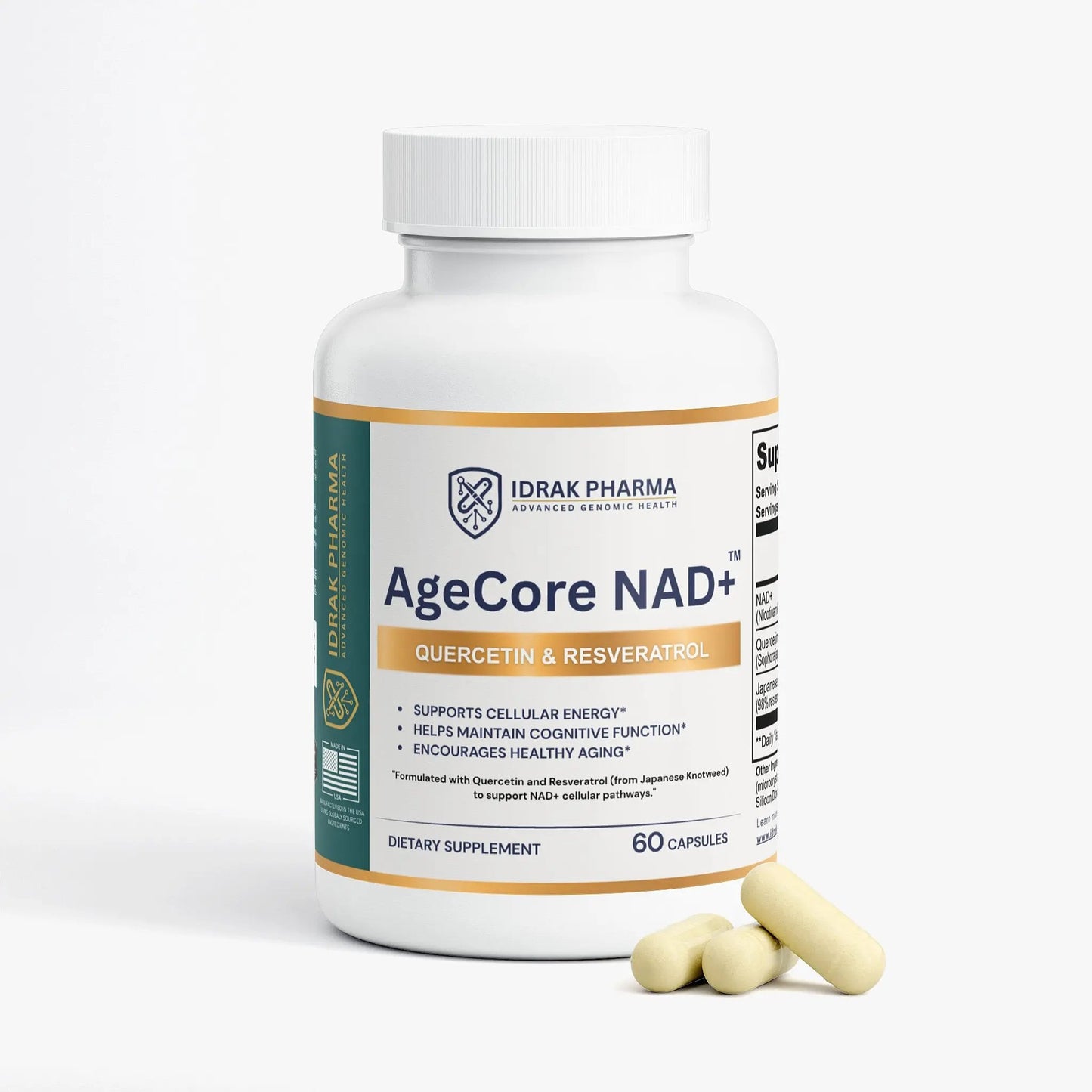 NAD+ Cellular Energy & Healthy Aging Capsules bottle