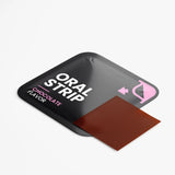 Ignite+™ chocolate oral strip packaging on a white background by Idrak Pharma
