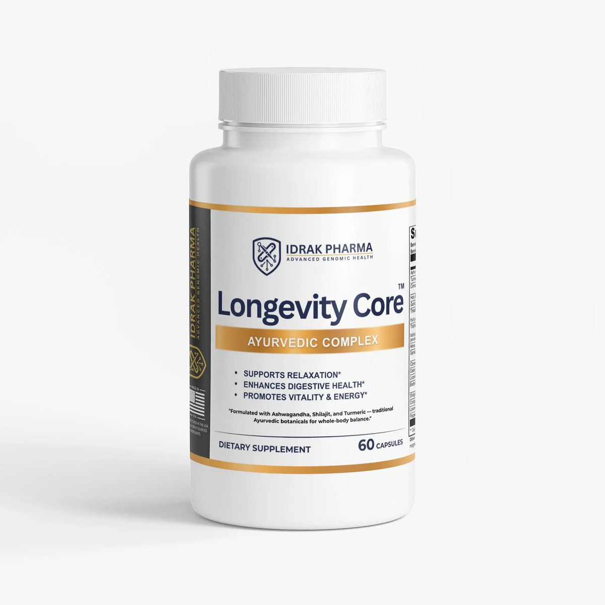 Longevity Core Ayurvedic Wellness Capsules - Idrak Pharma