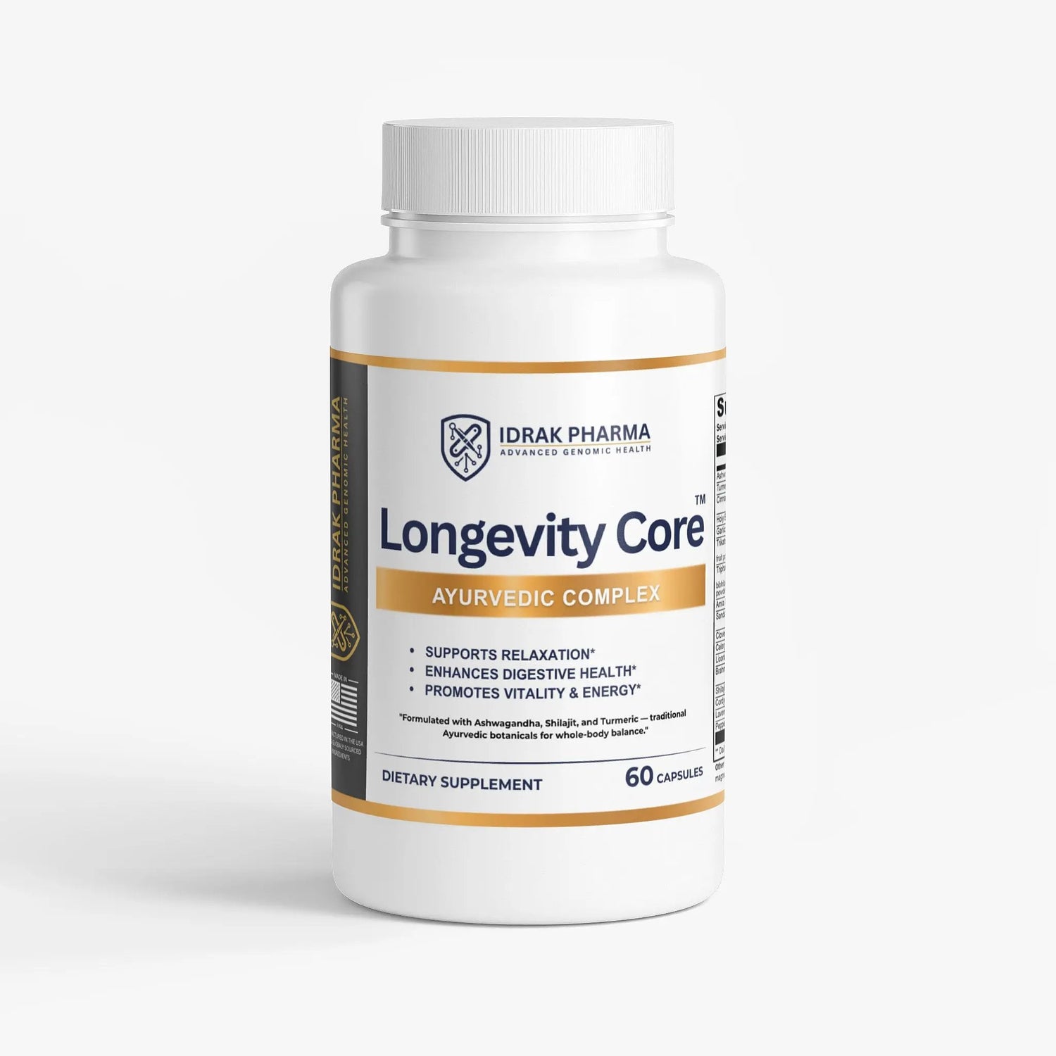 Longevity Core Ayurvedic Wellness Capsules - Idrak Pharma