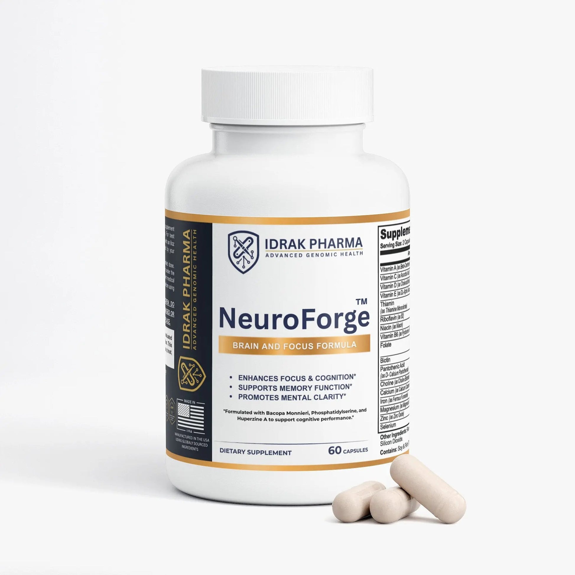 NeuroForge Nootropic Focus Capsules bottle